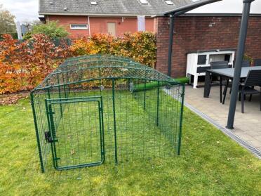 It looks discreet in the garden
