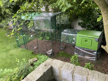It is easy to connect a larger run to your coop
