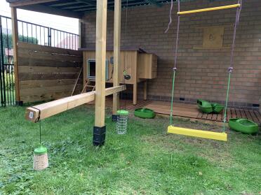 Give your chickens plenty to play with from the Omlet products.