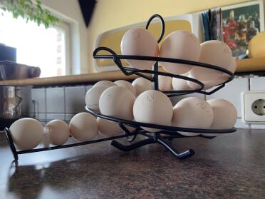 A fun way to store eggs