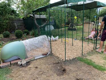 Having started about 13 years aGo with an Eglu for 3 bantams we’ve now upgraded to an outside run no more bending down at 7