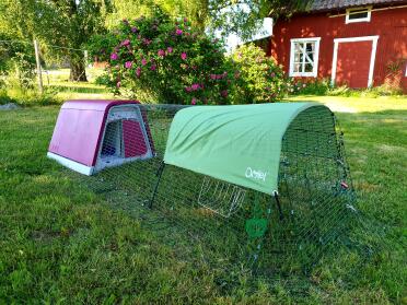 The coop can be placed anywhere in your garden