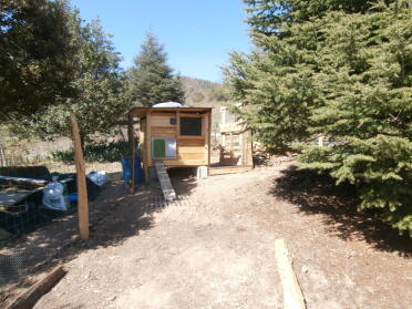 The Autodoor fits on to many different chicken coop designs