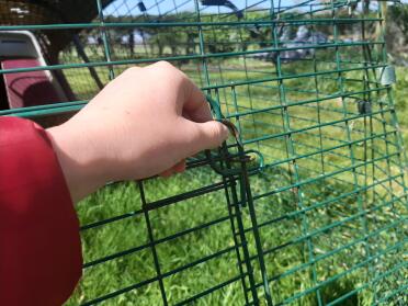 Secure the cage....or use it to let your furry pets play in the garden.