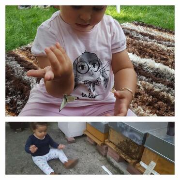 Children love to play with their pets!