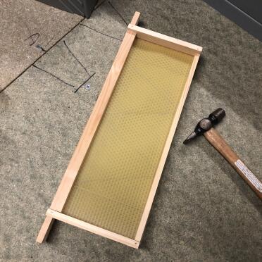 One super frame with wax foundation 