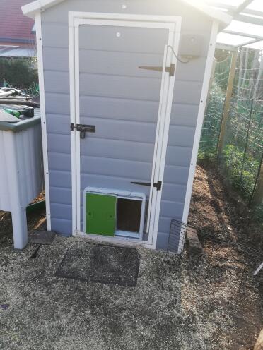 Use an autodoor so you don't have to wake up