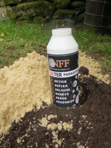 Einfaches hinzufügen einer prise zu einem staubbad