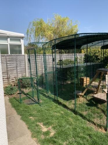 New Porch added to cat run