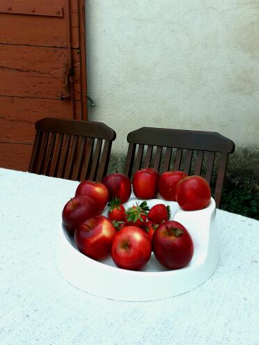 Helter-skelters can be used for fruit not just eggs!