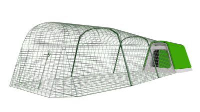 Eglu Go Rabbit Hutch with 9 ft Run Package - Leaf Green