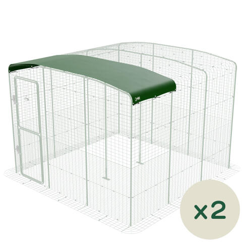 Walk in run 2x heavy duty covers 9ft