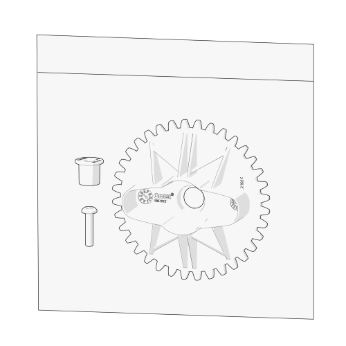 Smart Autodoor för Eglu Go  bagged handle spur gear