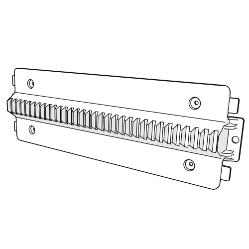 Autodoor removable door rack