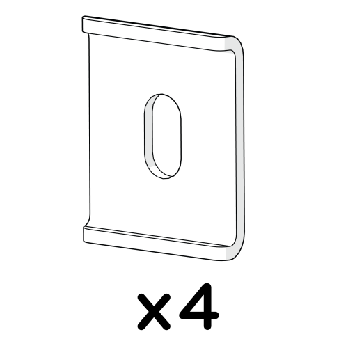 Autodoor run handle washer - pack of 4