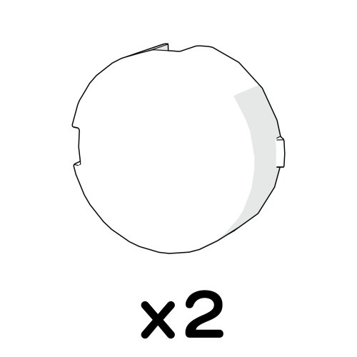 Autodoor screw cap covers - pack of 2