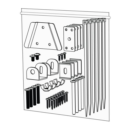 Autodoor boxed ad fixings assembly (014.0042)