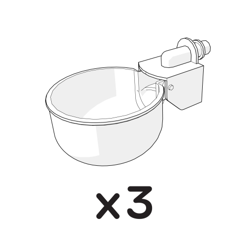 Hühner-tränkeautomaten - 3er-pack