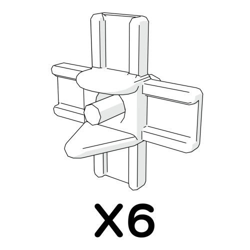 Chicken waterer nipples - pack of 6