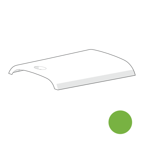 Eglu Go & Eglu panneau extérieur du couvercle de l' Go -up - vert feuille