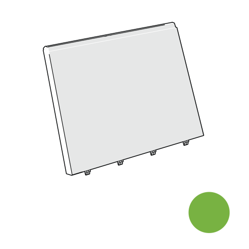 Eglu Go & Eglu Go  panneau latéral supérieur gauche - vert feuille