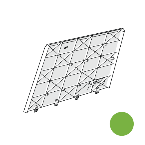 Eglu Go & Eglu Go  panneau latéral supérieur droit - vert feuille