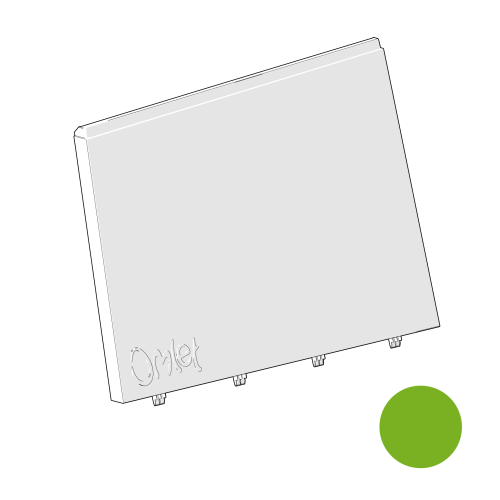 Eglu Go & Eglu Go up side panel outer right - leaf green