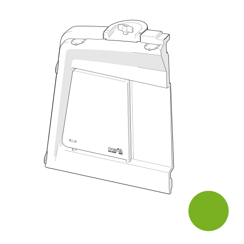 Eglu pro front panel right - leaf green