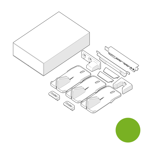 Eglu Pro Plastic Components Pack - Leaf Green