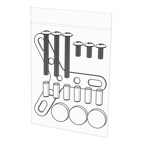 Geo bird cage - wooden stand fixings pack (052.0145)