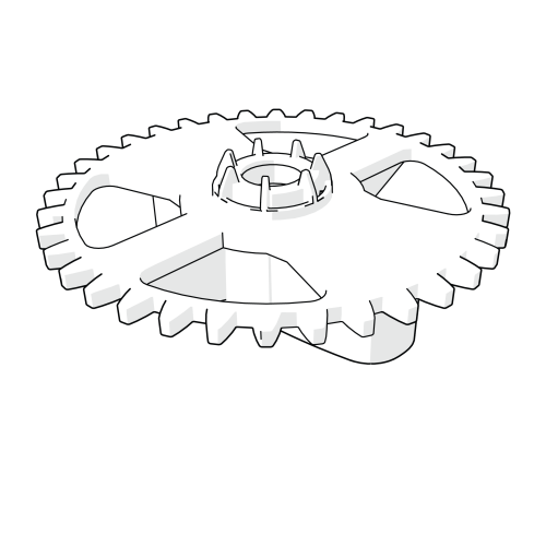 Spårväxel för handtag (106.1012)