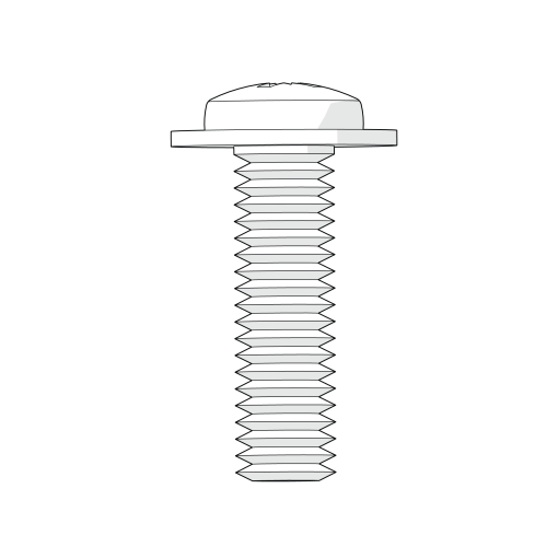 Machine Screw M6 x 20mm