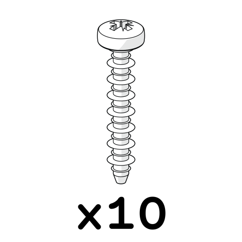 Self tapping hilo platite screw 3.5x20mm - pack of 10