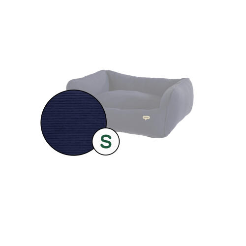 „small nest“ hundebett – nur bezug – cord, farbe „midnight“