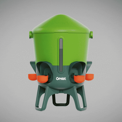 cross-section insulated chicken waterer