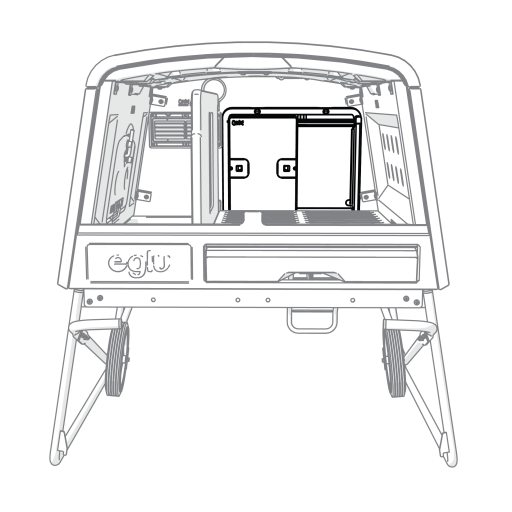 Autodoor assembly on Eglu Cube