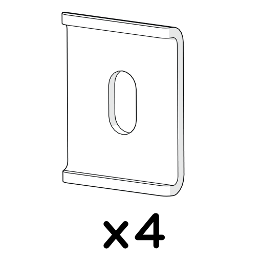 Autodoor run handle washer - pack of 4
