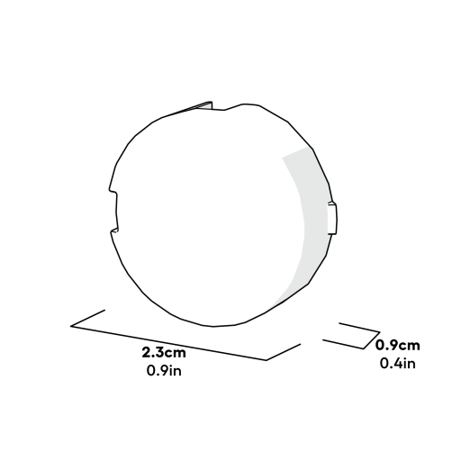 Autodoor screw cap covers - pack of 2 dimensions
