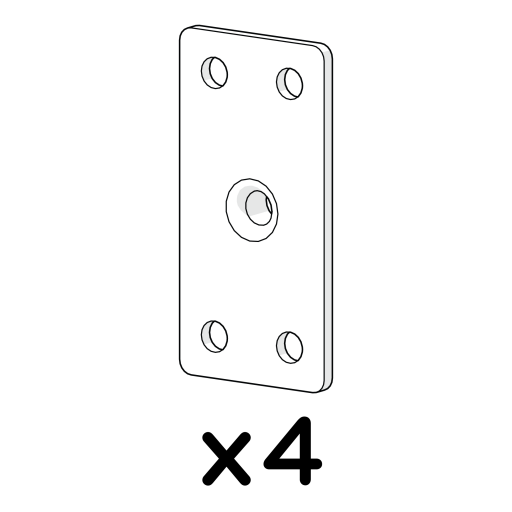 Cube mk2 bracket threaded 064.1016 x4