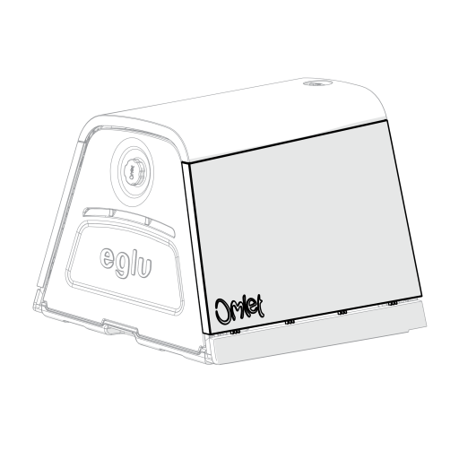Eglu Go & Eglu Go UP Side Panel Outer Right - Leaf Green (005.0008.0005)