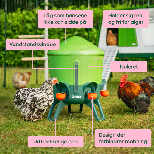 Stort, isoleret vandbeholder, usps