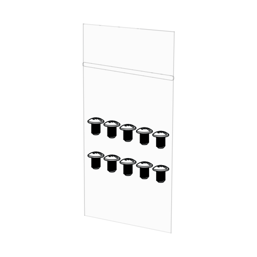 Machine screw combo truss head m6 x 10mm - pack of 10