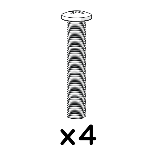 Machine screw m6x40mm pozi pan 800.0179 x4