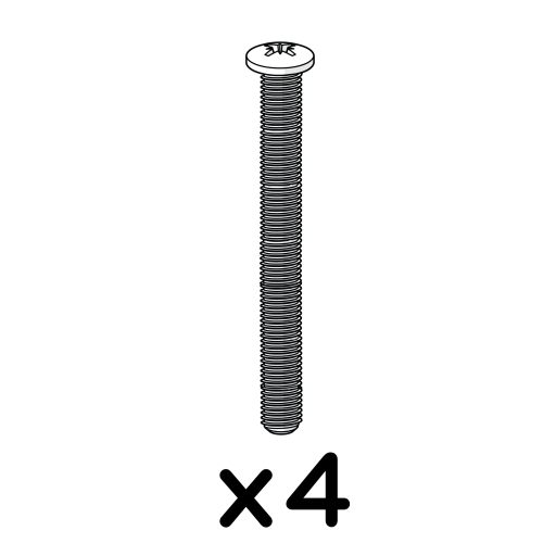 Machine screw m6x70mm pozi pan 800.0257 x4