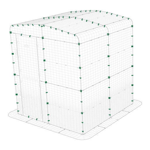 Mighty clips d on double height walk in run usa