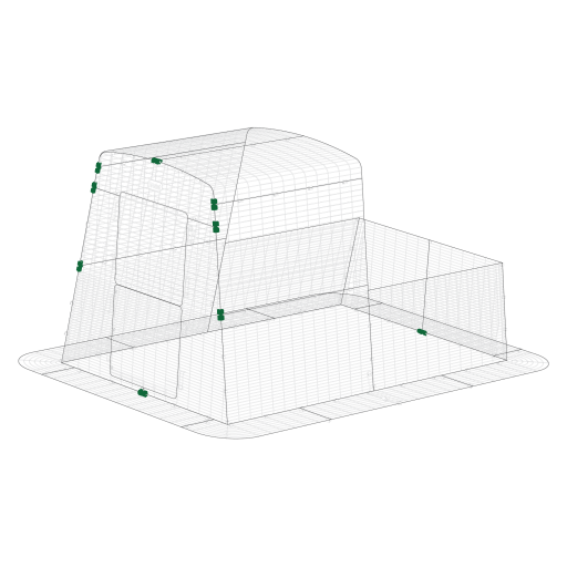 Mighty clip f sur Eglu Cube  run