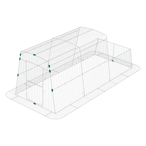 Mighty clip f sur Eglu Cube  run extension