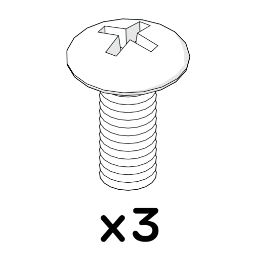 Mushroom head screw m6x15mm (800.0215)