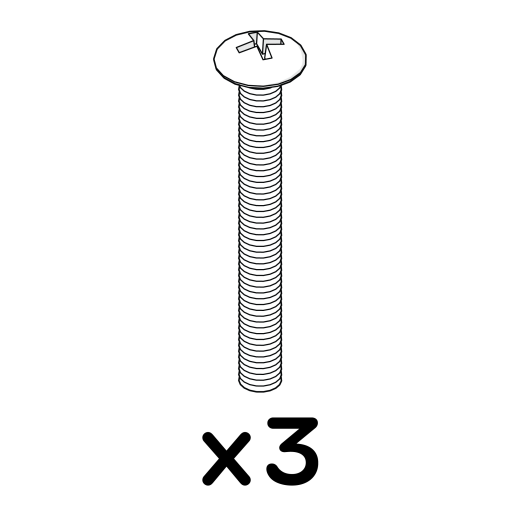 Mushroom head screw m6x55mm (800.0203)