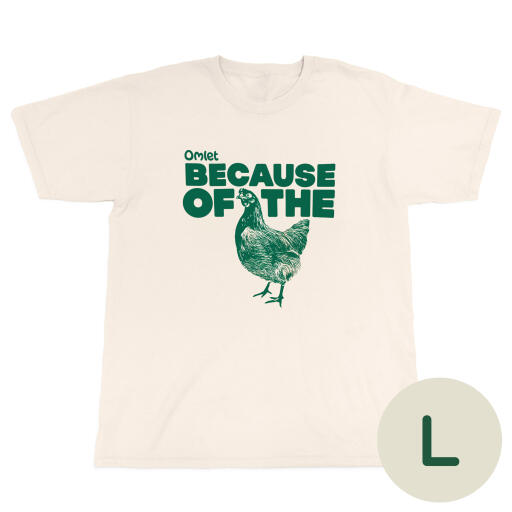 Omlet because of the chicken design t-shirt